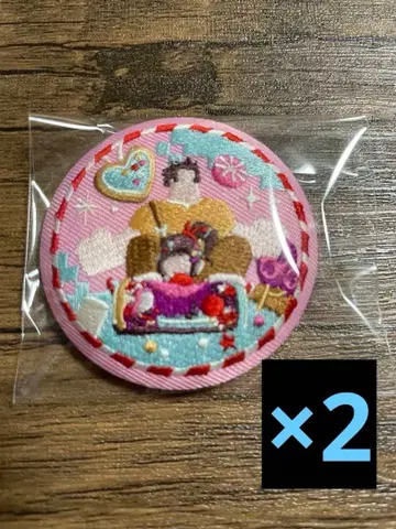 Disney 자수 캔뱃지 2 슈가러쉬 2점 세트