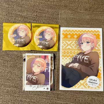 5등분의 신부 마루이 도넛 캔뱃지 엽서 폴라로이드풍 카드 이치카 세트