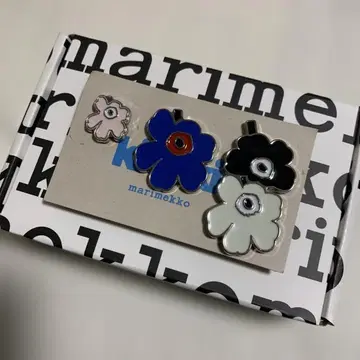 marimekko 꽃무늬 브로치 3개 세트