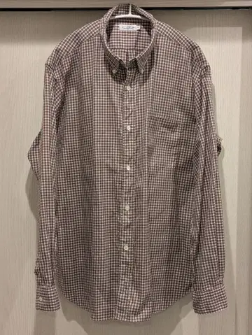 Sans limite 산리미트 브라운 체크 셔츠 사이즈 1