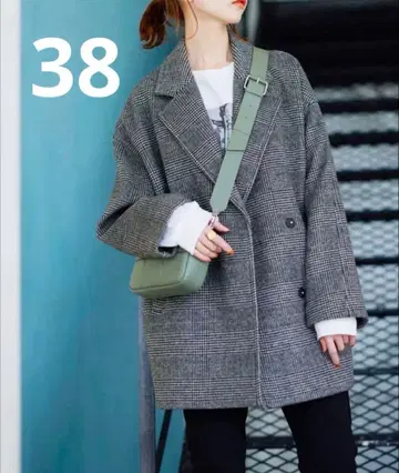 저널 스탠다드 슈퍼140 비버 테일러 코트 체크 38