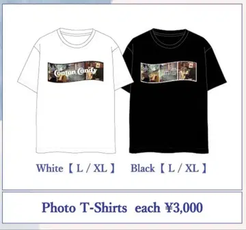 ContonCandy 포토 티셔츠 화이트 L 사이즈