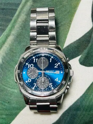 SEIKO 크로노그래프 손목시계 50m 방수