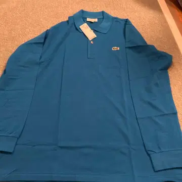 LACOSTE 파랑 피케 셔츠 L