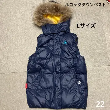 르꼬끄 탈부착 가능 후드 부착 네이비 다운 베스트 골프 베스트 lecoq