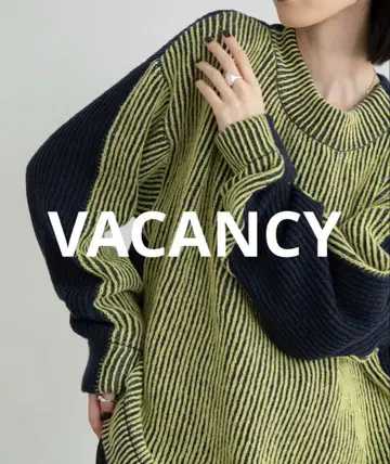 VACANCY 배색 2way 컬러 오버 니트