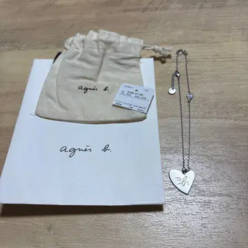 [ 새상품 ] 애니에스 WT99 NECKLESS 미니 하트 목걸이 실버