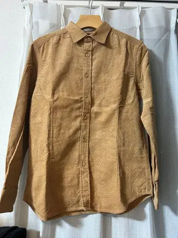 HERE'S 베이지 도트 무늬 셔츠 S