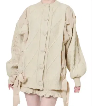 ribbon ribbon knit 가디건 미사용 새상품 택 포함