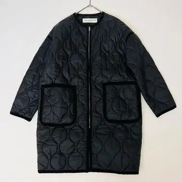 THE SHINZONE 신존 블랙 퀼팅 코트 롱 코트 인기