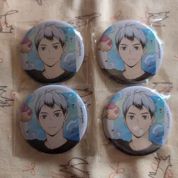 하이큐 물놀이 캔뱃지 키타 4점 세트