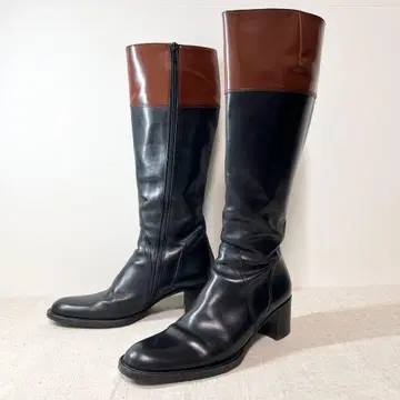 FRANCO MARTINI 프랑코 마르티니 롱 부츠 천연 가죽 24cm