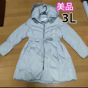 새상품급 빅 사이즈 다운 자켓 A 라인 다운 롱 코트 3 L XXL