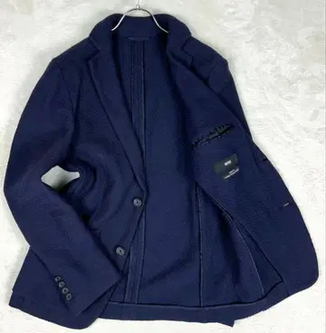 Hugo Boss 네이비 니트 테일러드 자켓 L 사이즈