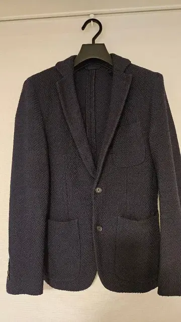 Hugo Boss 네이비 니트 테일러드 자켓 L 사이즈