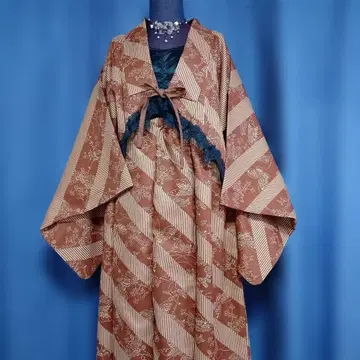 기모노 리메이크 화양절충 2 피스 볼레로 자켓과 개더 스커트 셋업