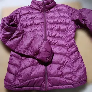퍼플 다운 자켓 퀼팅 S 사이즈