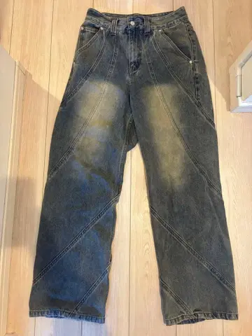 [ SATIIIZ ] Doiff Twisted Denim Pants