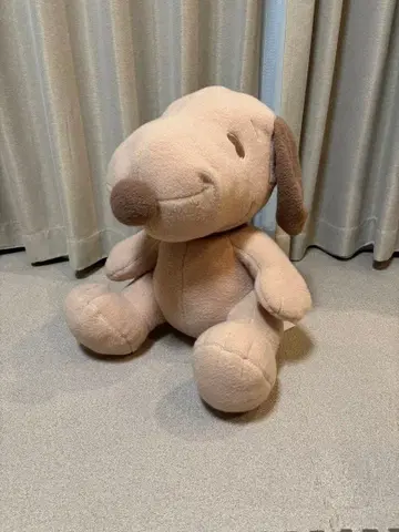 SNOOPY 슈퍼 라지 봉제 인형 복슬복슬 브라운 Ver.
