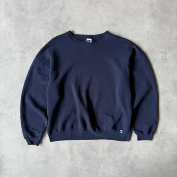 90s 러셀 애슬레틱 맨투맨 무지 네이비