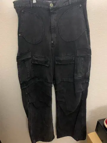 WASHED CANVAS CARGO PANTS
