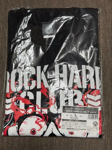 주스 로빈슨 ROCK HARD CLUB 티셔츠 블랙 L 사이즈