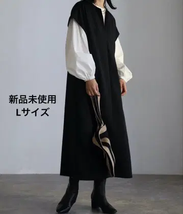 ap retro 딥 V넥 점프스커트 / 깊은 슬릿 원피스