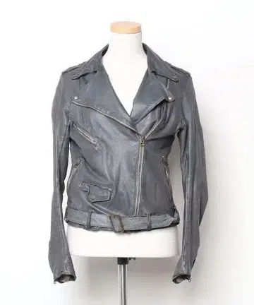 시시 sisii 워셔블 램 가죽 더블 라이더 자켓 오쿠사 나오코