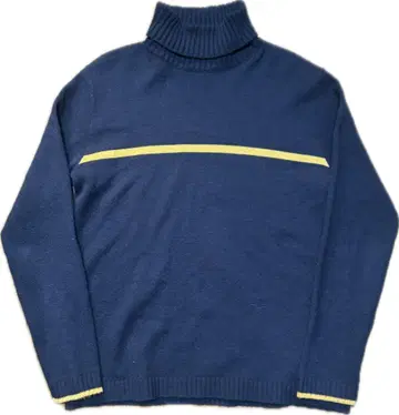 BOYCOTT 라인 니트 네이비