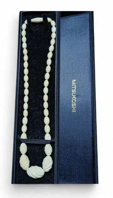 [ MITSUKOSHI 아이보리 목걸이 ]