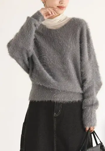 n'Or 소프트 내추럴 샤기 니트