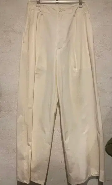 Auralee 화이트 와이드 스트레이트 팬츠 오라리 화이트