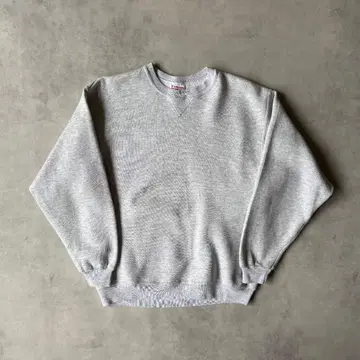 90s USA제 Hanes 맨투맨 무지 블랭크 그레이 L 사이즈