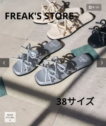 FREAK'S STORE 퍼프 리본 샌들 38
