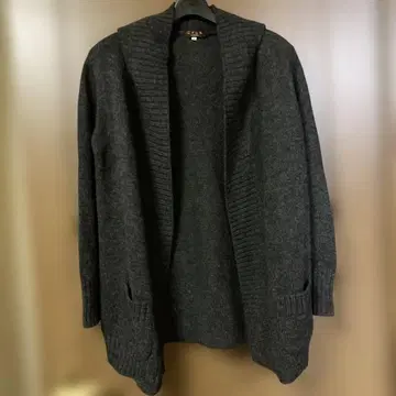 EVEX byKRIZIA 후드 부착 니트 가디건