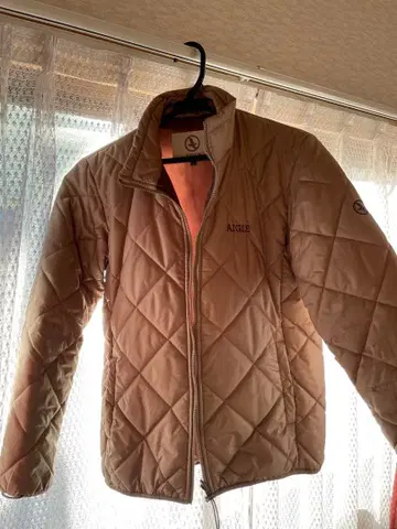 AIGLE 베이지 퀼팅 자켓