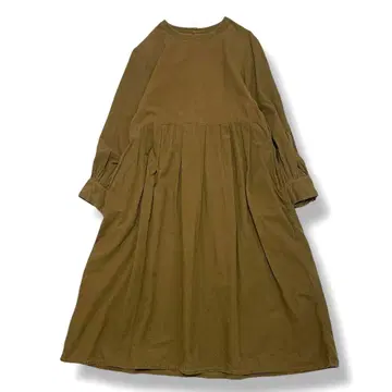 캐틀세존 코듀로이 원피스 브라운 계열 코튼 100% 루즈핏