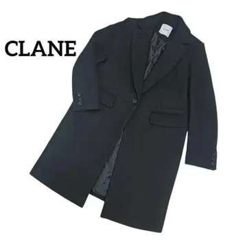 CLANE 클라네 울 체스터 코트 블랙