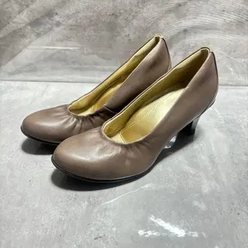 [ 미사용급 ] fitfit 펌프스 라운드토 24.5cm 힐 가죽