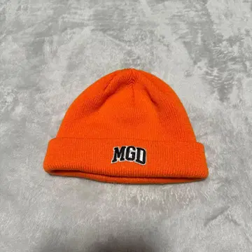 오렌지 MGD 니트 모자