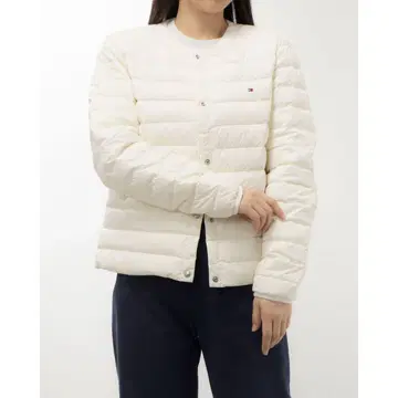 타미 힐피거 칼라리스 다운 자켓 ( 화이트 )