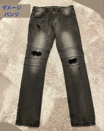 남성용 데미지 가공 데님 팬츠 34