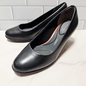 ROCKPORT 락포트 블랙 가죽 22 블랙 롱 레그 쿠션