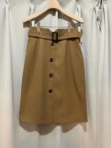 Rirandture 벨트 포함 미디 스커트 사이즈 1