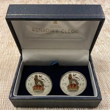 BENSON & CLEGG 코인 커프링크스
