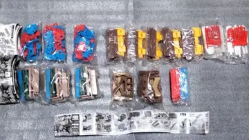 #3 캡슐 프라레일 레일/배경 부품 16개