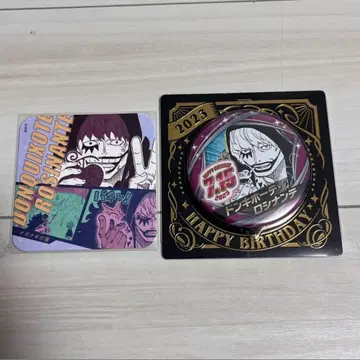 원피스 코라손 생일 캔뱃지 코스터