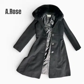 A.Rose 블랙 롱 코트