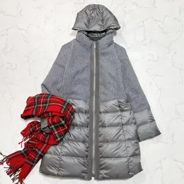 컨디션 최상 멜베이유 방트 다운 자켓 이소재 절개 후드 부착