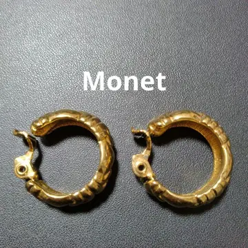 MONET 모네 빈티지 후프 귀찌 골드 컬러